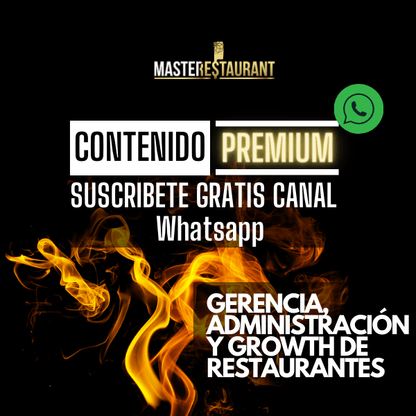 Canal premium de whatsapp master restaurant (masterestaurant)