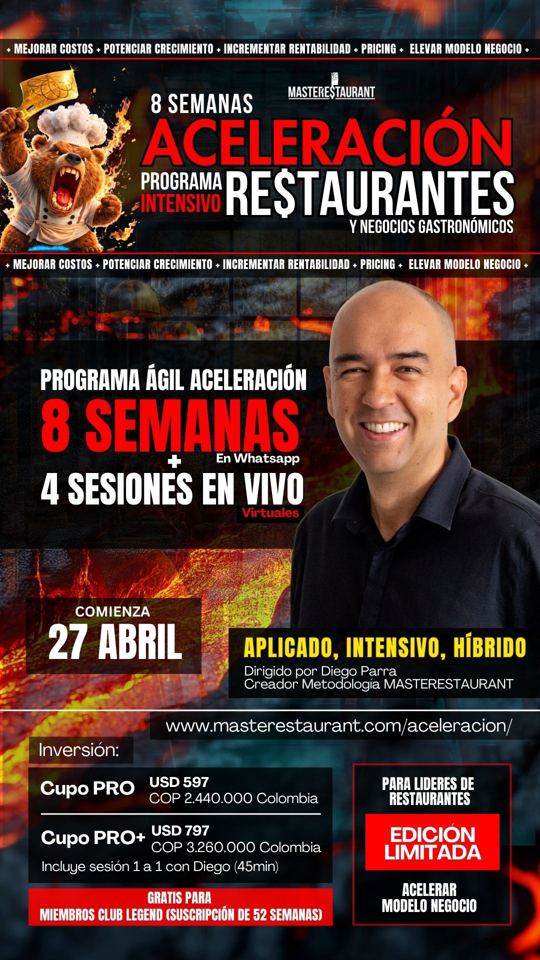 MASTERESTAURANT - ACELERACIÓN DE RESTAURANTES Y NEGOCIOS GASTRONÓMICOS
