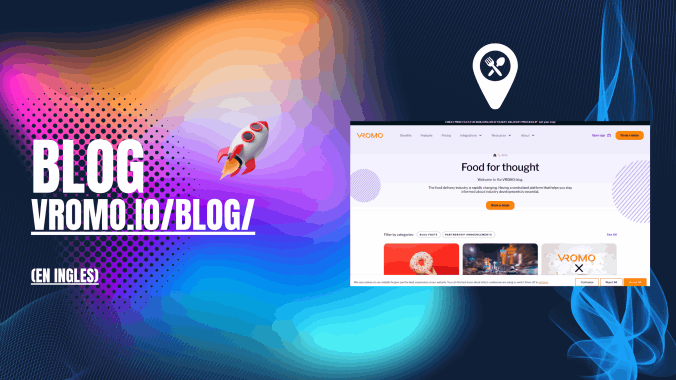 (En inglés)Food for thought is the VROMO blog. The food delivery industry is rapidly changing. Having a centralized platform that helps you stay informed about industry developments is essential.