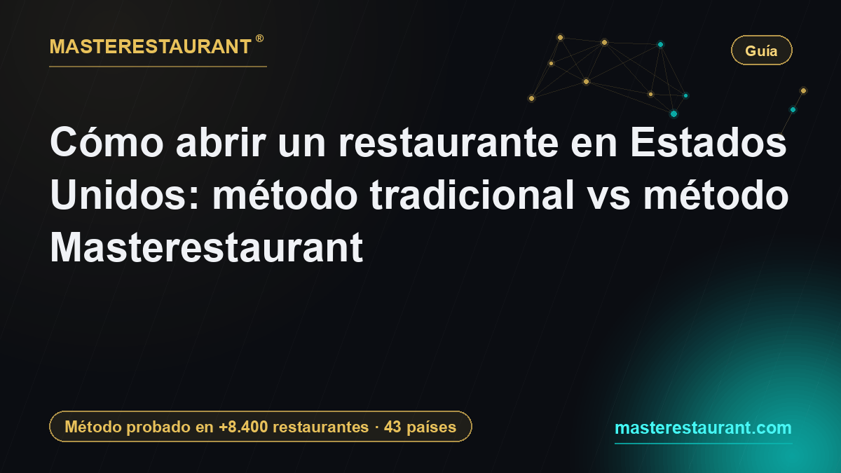How to open a restaurant in the US: traditional method vs Masterestaurant method — Masterestaurant