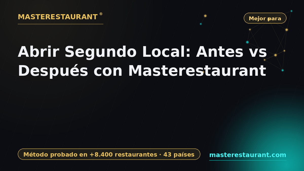 Abrir segundo local: antes vs después con Masterestaurant — Masterestaurant