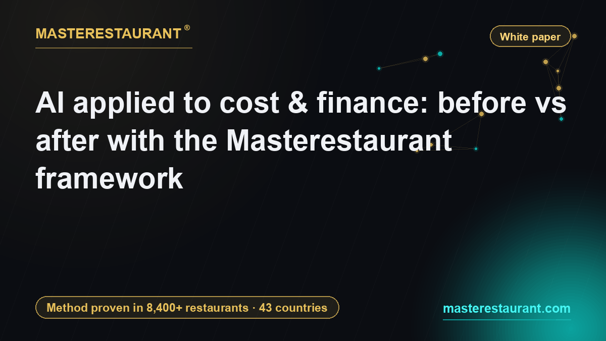 AI applied to cost & finance: before vs after with the Masterestaurant framework — Masterestaurant