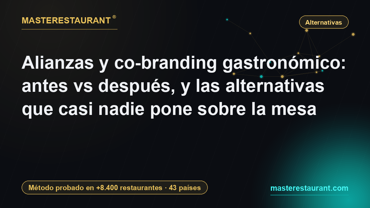 Alianzas y co-branding gastronómico: antes vs después, y las alternativas que casi nadie pone sobre la mesa — Masterestaurant