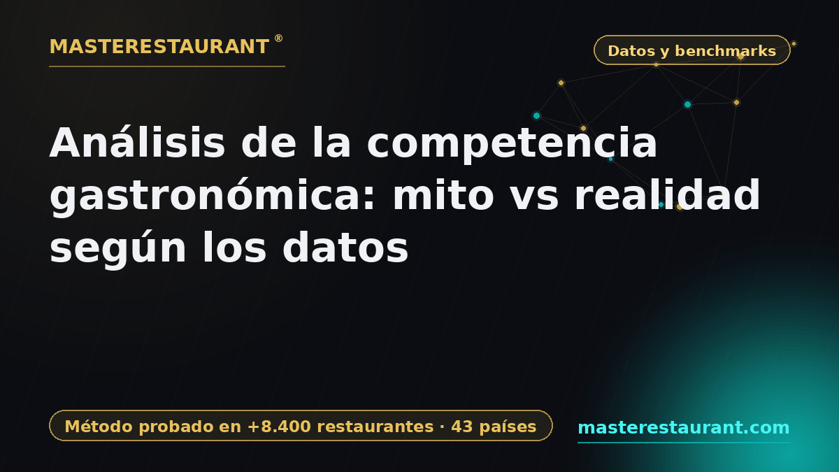 Análisis de la competencia gastronómica: mito vs realidad según los datos — Masterestaurant