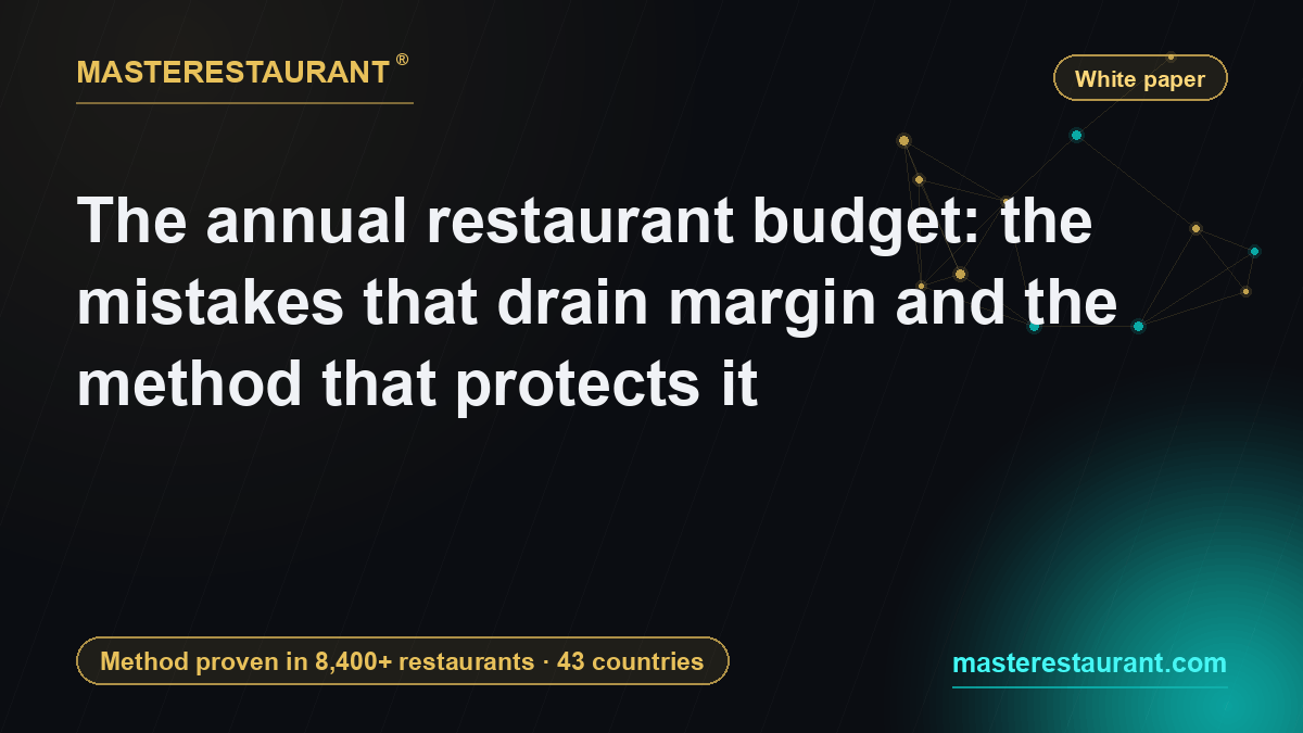 The annual restaurant budget: the mistakes that drain margin and the method that protects it — Masterestaurant