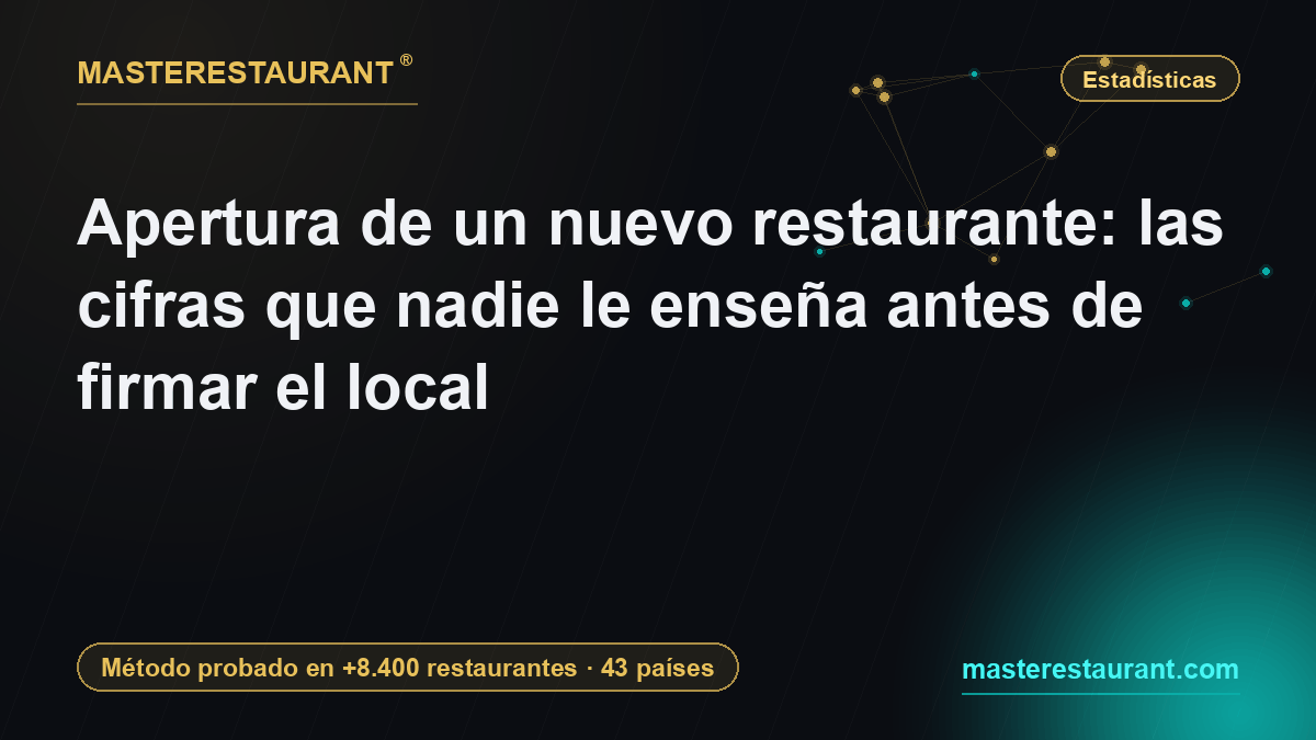 Opening a new restaurant: the numbers nobody shows you before you sign the lease — Masterestaurant