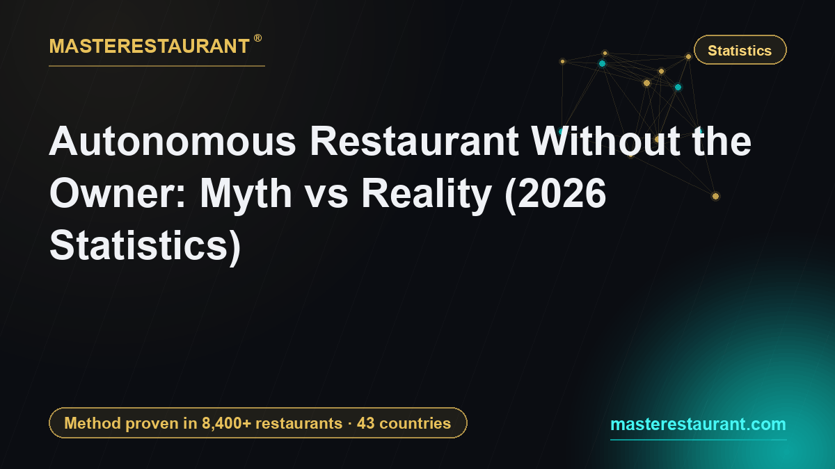 Autonomous Restaurant Without the Owner: Myth vs Reality (2026 Statistics) — Masterestaurant