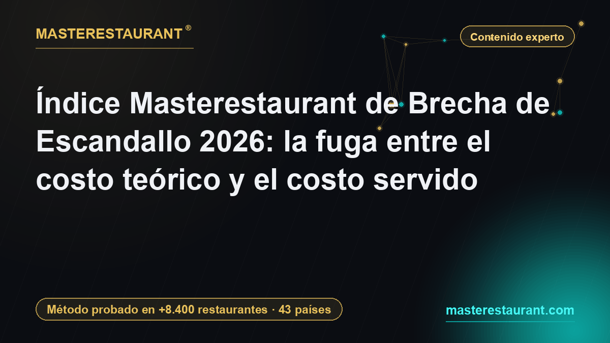 Índice Masterestaurant de Brecha de Escandallo 2026: la fuga entre el costo teórico y el costo servido — Masterestaurant