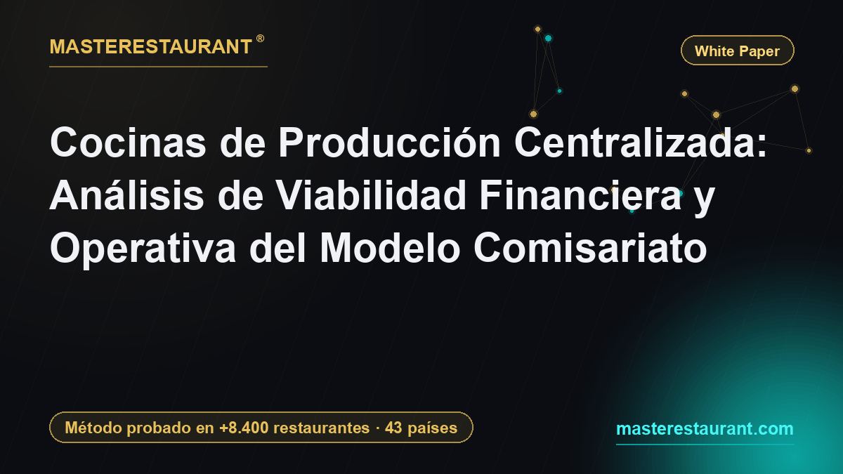 Cocinas de Producción Centralizada: Análisis de Viabilidad Financiera y Operativa del Modelo Comisariato — Masterestaurant