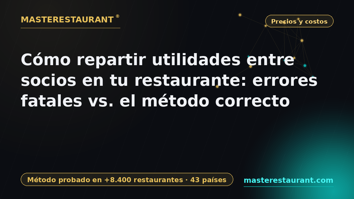 Cómo repartir utilidades entre socios en tu restaurante: errores fatales vs. el método correcto — Masterestaurant