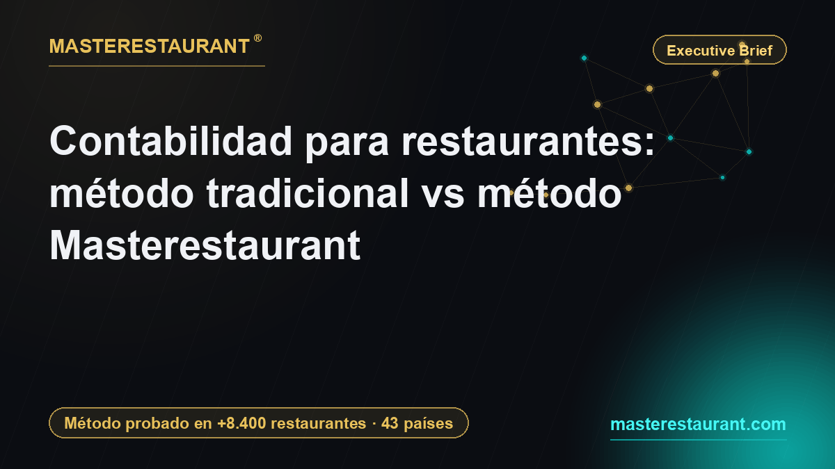 Restaurant accounting: traditional method vs Masterestaurant method — Masterestaurant