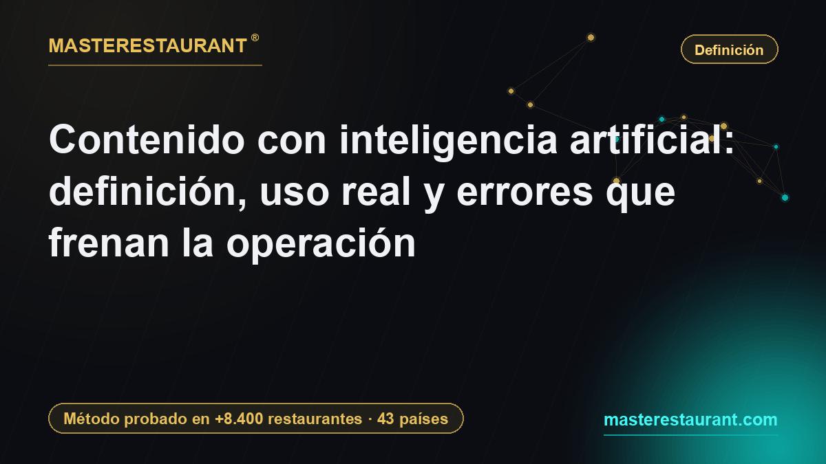 AI-generated content: definition, real-world use, and mistakes that kill margins — Masterestaurant