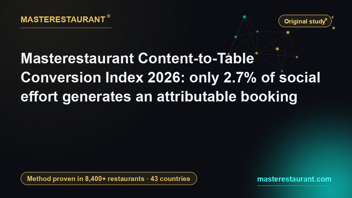 Masterestaurant Content-to-Table Conversion Index 2026 — Masterestaurant