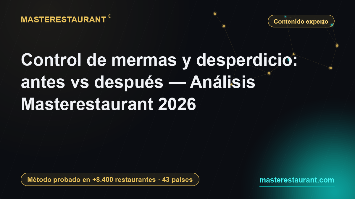 Control de mermas y desperdicio: antes vs después — Análisis Masterestaurant 2026 — Masterestaurant
