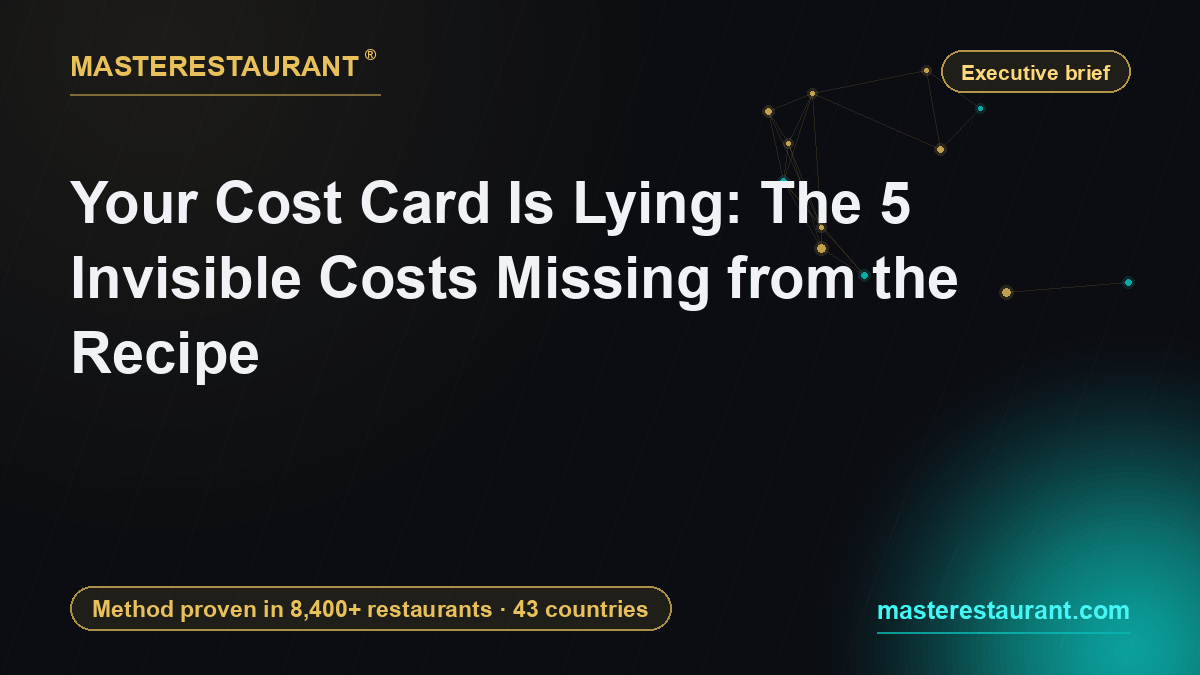 Your Cost Card Is Lying: The 5 Invisible Costs Missing from the Recipe — Masterestaurant