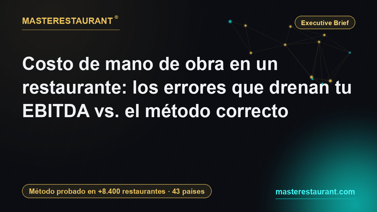 Costo de mano de obra en un restaurante: los errores que drenan tu EBITDA vs. el método correcto — Masterestaurant