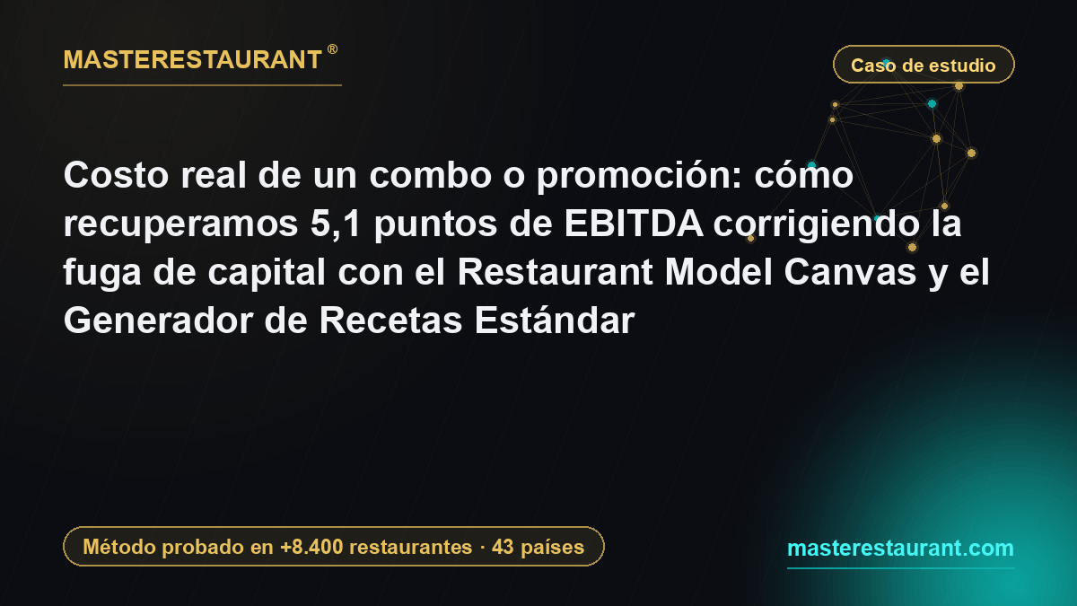 Costo real de un combo o promoción: cómo recuperamos 5,1 puntos de EBITDA corrigiendo la fuga de capital con el Restaurant Model Canvas y el Generador de Recetas Estándar — Masterestaurant