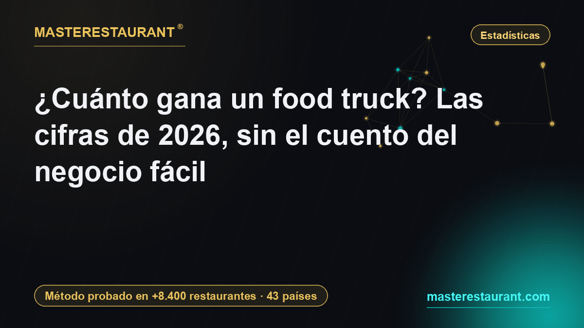 ¿Cuánto gana un food truck? Las cifras de 2026, sin el cuento del negocio fácil — Masterestaurant