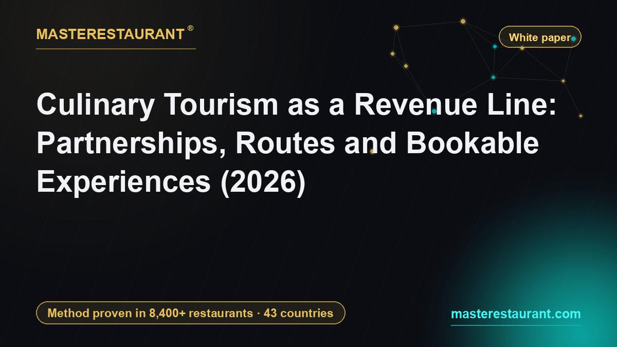 Culinary Tourism as a Revenue Line: Partnerships, Routes and Bookable Experiences (2026) — Masterestaurant