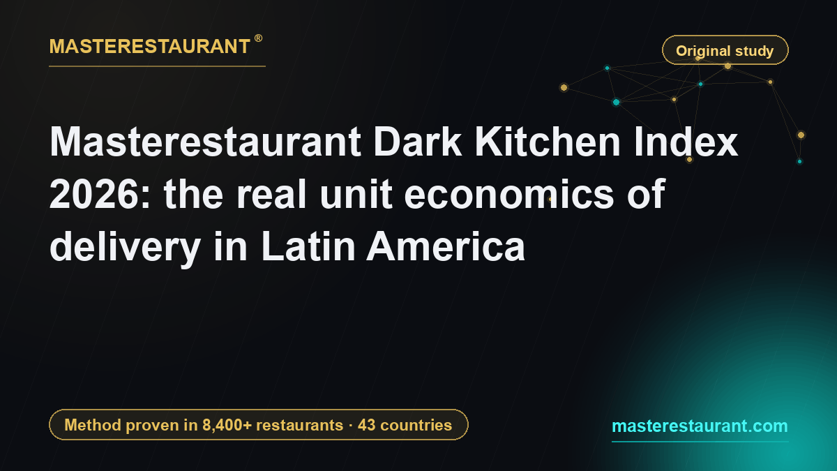 Masterestaurant Dark Kitchen Index 2026: the real unit economics of delivery in Latin America — Masterestaurant