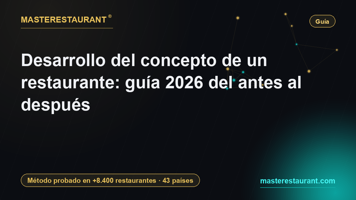 Desarrollo del concepto de un restaurante: guía 2026 del antes al después — Masterestaurant