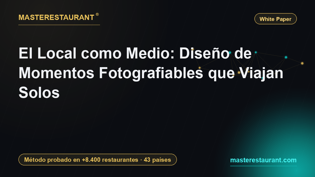 El Local como Medio: Diseño de Momentos Fotografiables que Viajan Solos — Masterestaurant