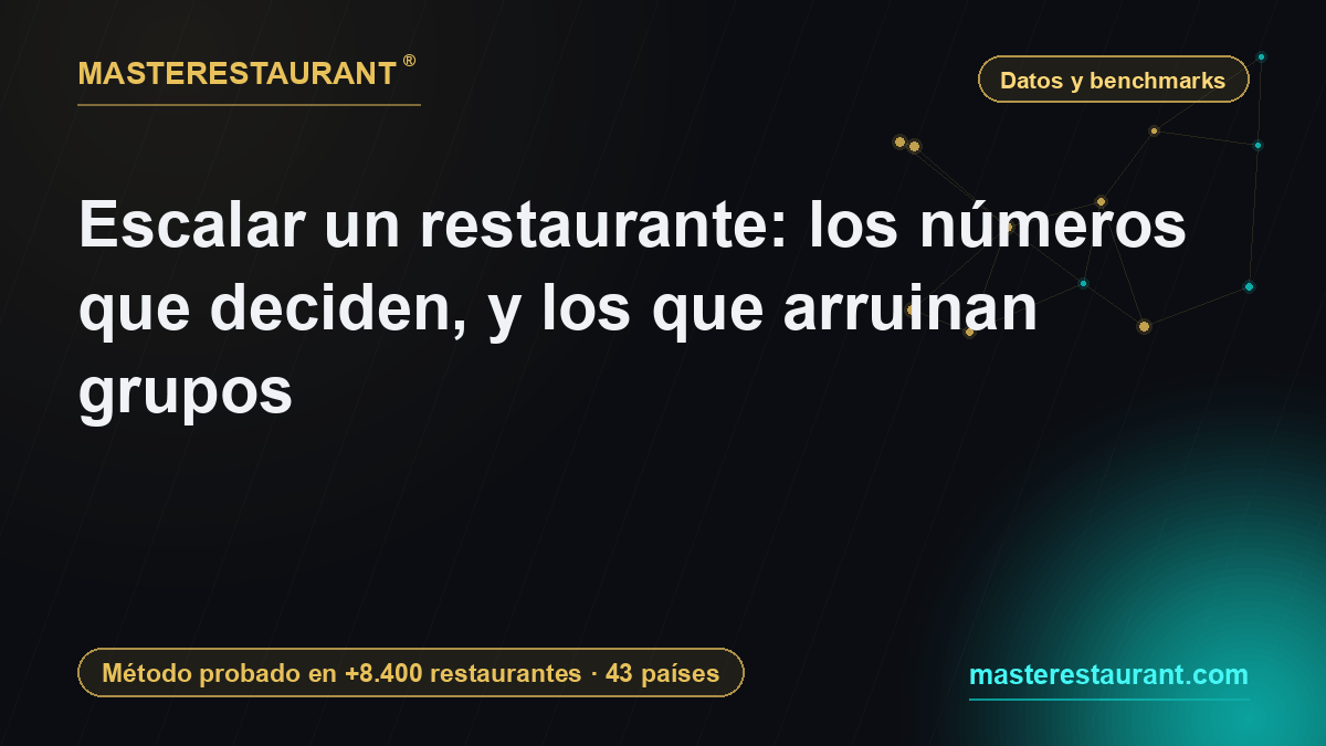 Scaling a restaurant: the numbers that decide, and the ones that break groups — Masterestaurant