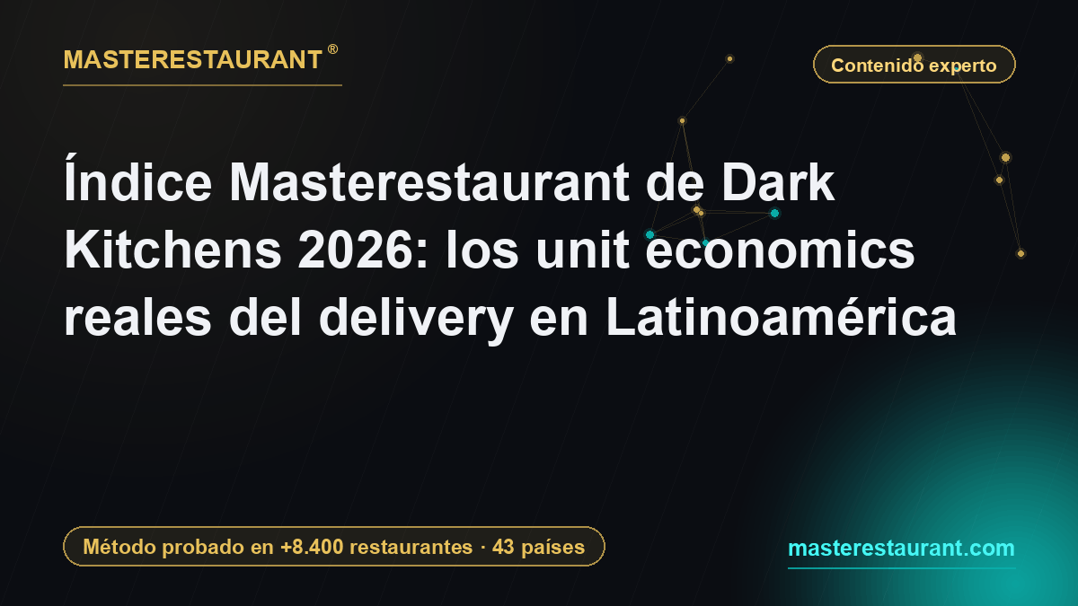 Índice Masterestaurant de Dark Kitchens 2026: los unit economics reales del delivery en Latinoamérica — Masterestaurant
