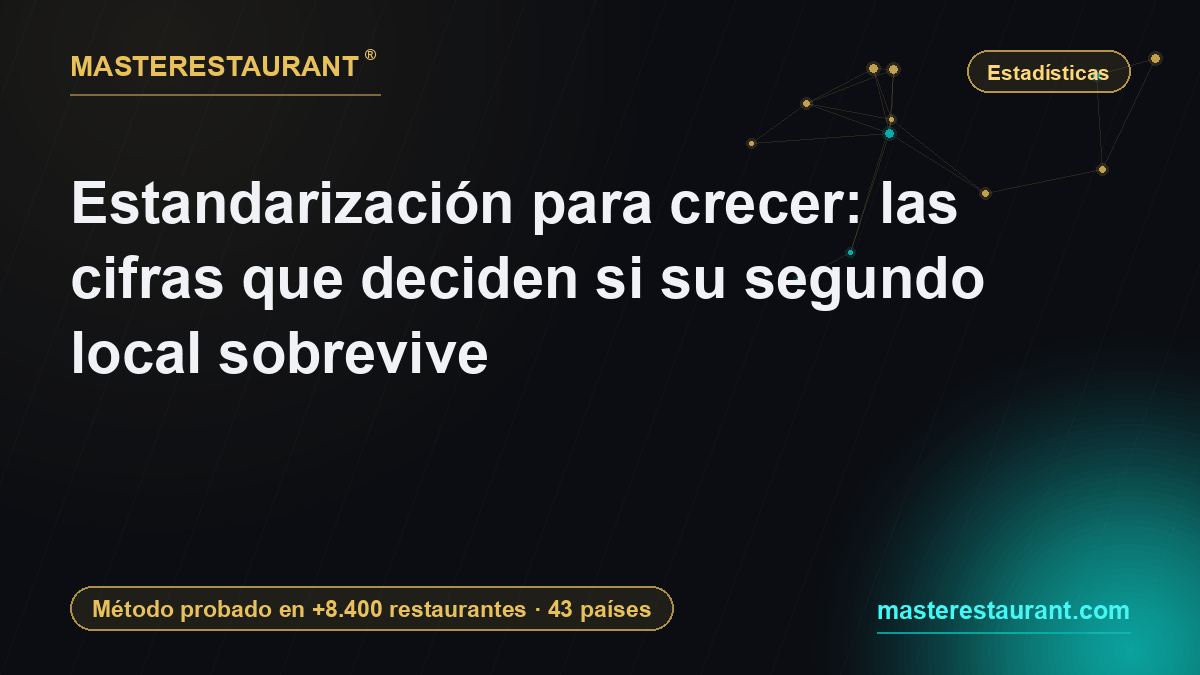 Standardization to grow: the numbers that decide whether your second location survives — Masterestaurant