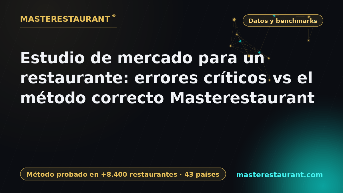 Estudio de mercado para un restaurante: errores críticos vs el método correcto Masterestaurant — Masterestaurant