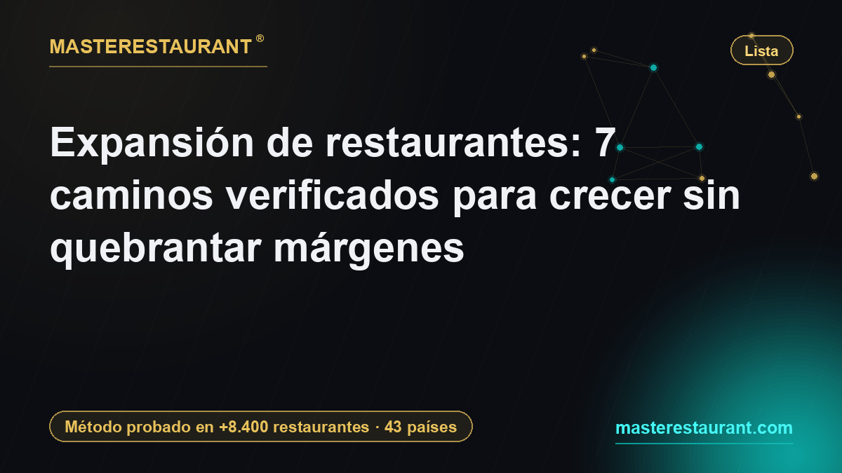 Low cost restaurant franchise: 7 verified pathways for sustainable growth without breaking unit economics — Masterestaurant