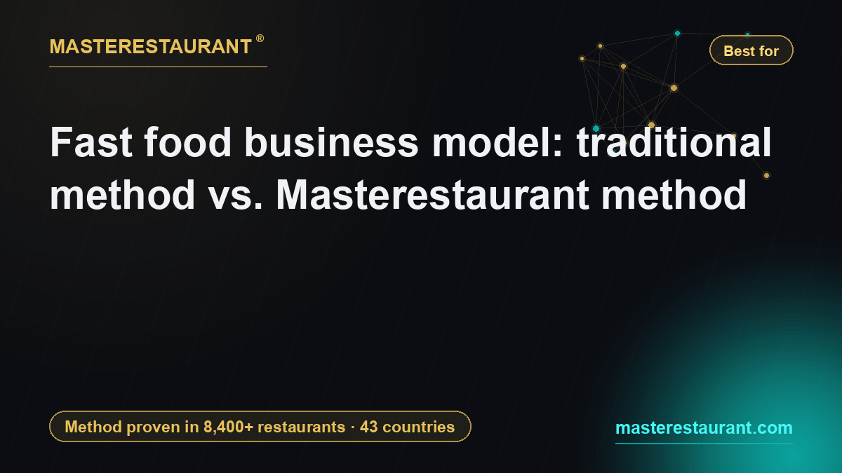 Fast food business model: traditional method vs. Masterestaurant method — Masterestaurant