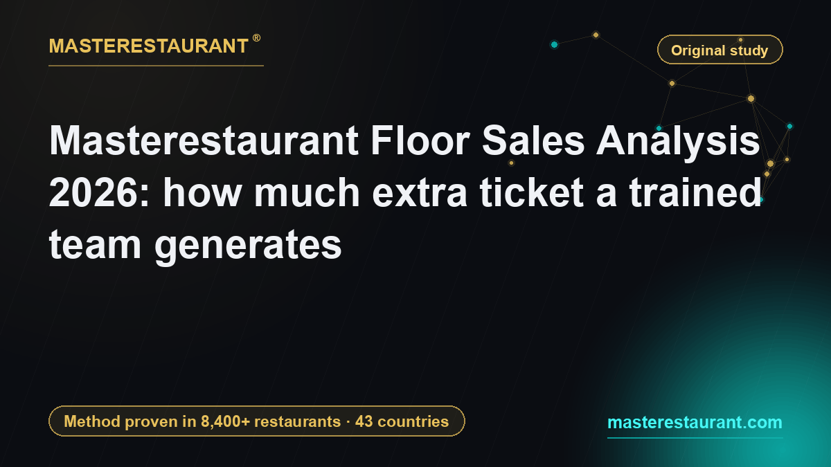 Masterestaurant Floor Sales Analysis 2026: how much extra ticket a trained team generates — Masterestaurant