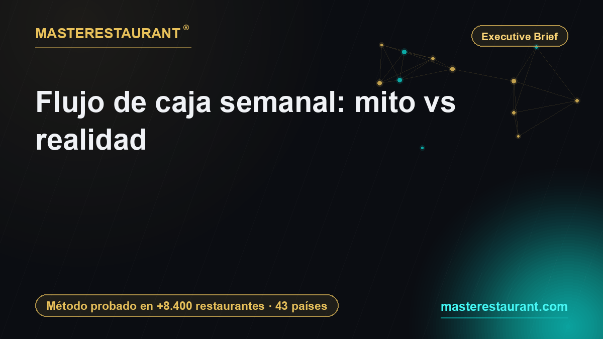 Flujo de caja semanal: mito vs realidad — Masterestaurant