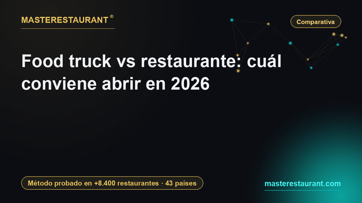 Food truck vs restaurante: cuál conviene abrir en 2026 — Masterestaurant