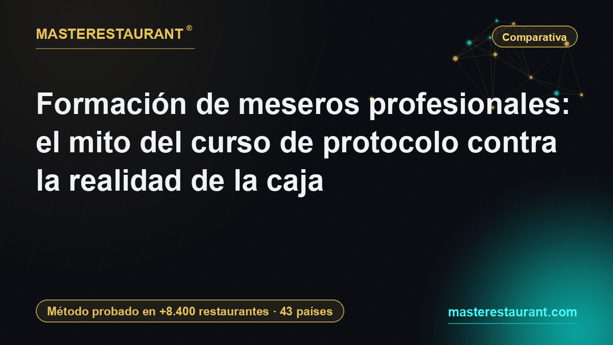 Professional server training: the protocol course myth against what the register actually shows — Masterestaurant