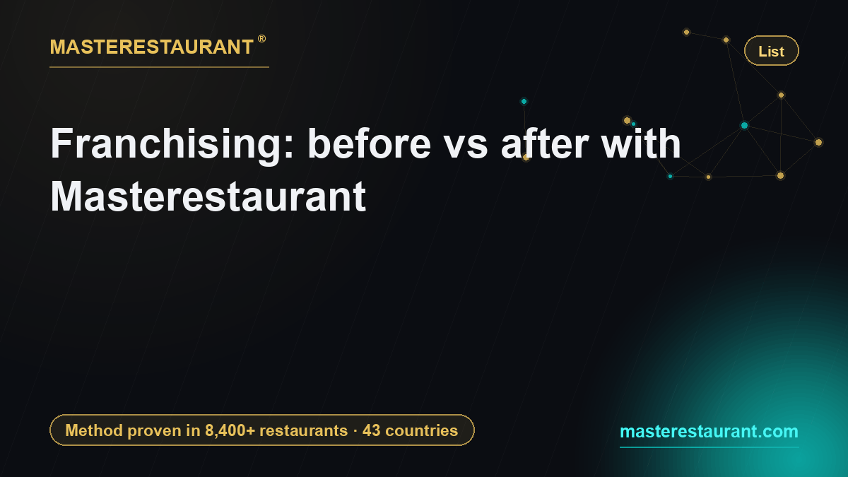 Franchising: before vs after with Masterestaurant — Masterestaurant
