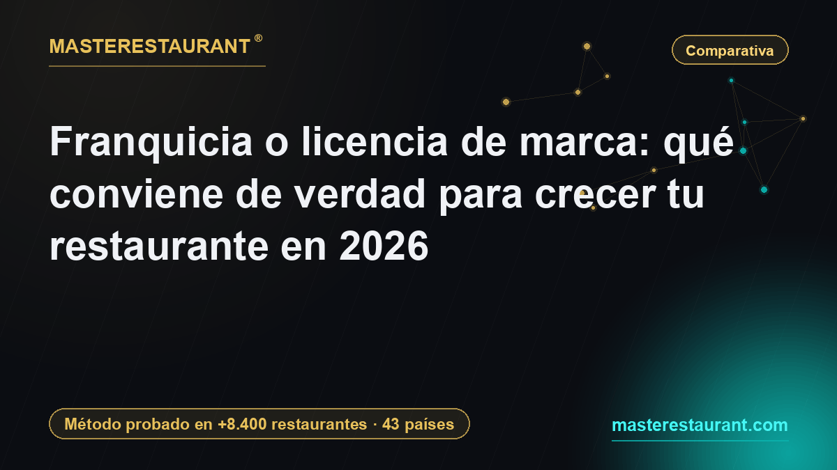 Franchise vs license: which one actually grows your restaurant in 2026 — Masterestaurant