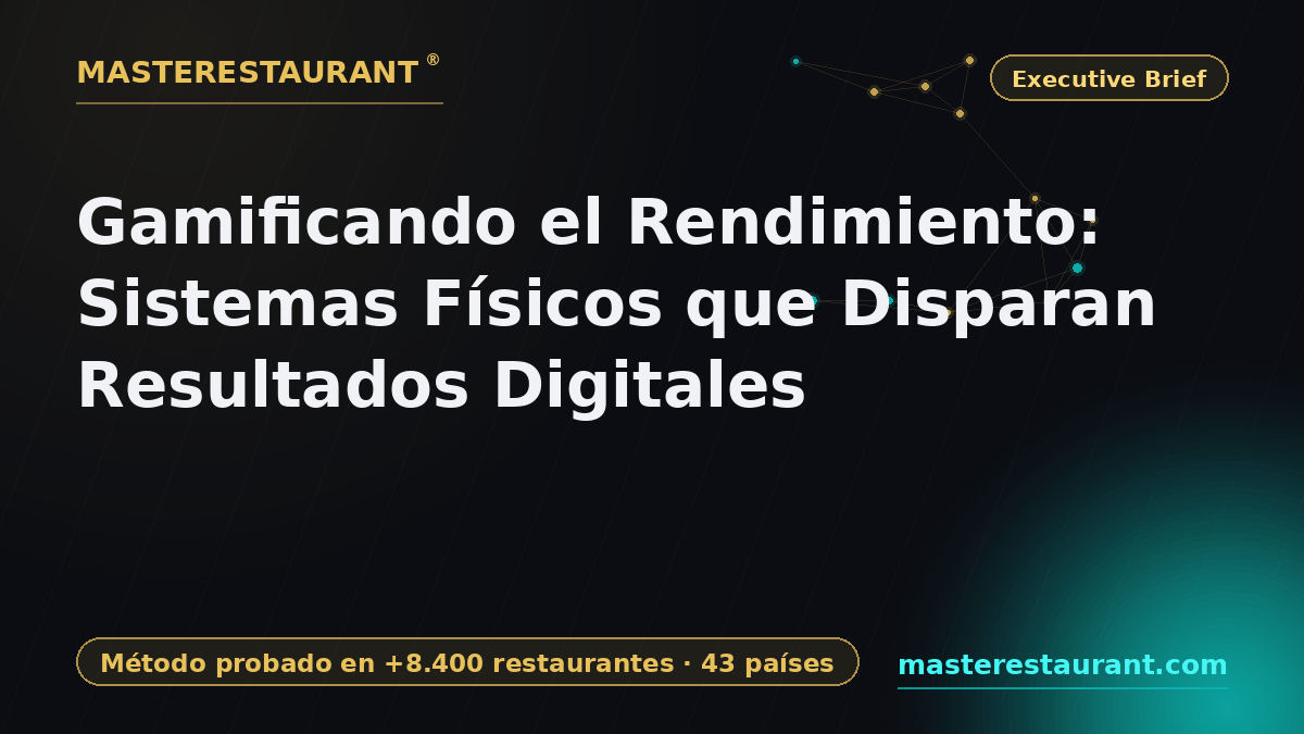 Gamificando el Rendimiento: Sistemas Físicos que Disparan Resultados Digitales — Masterestaurant
