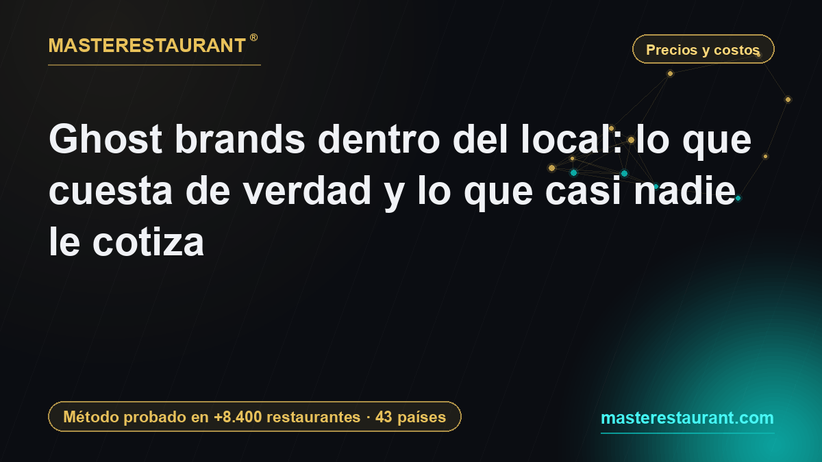 Ghost brands dentro del local: lo que cuesta de verdad y lo que casi nadie le cotiza — Masterestaurant