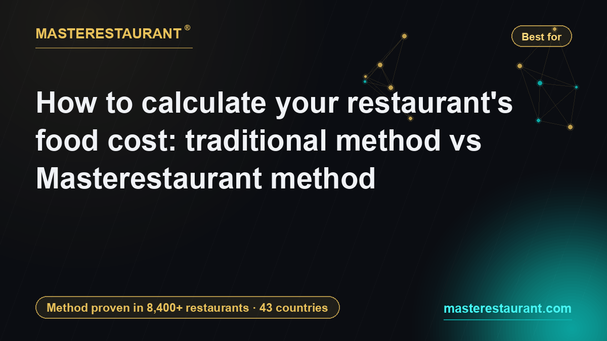 How to calculate your restaurant's food cost: traditional method vs Masterestaurant method — Masterestaurant