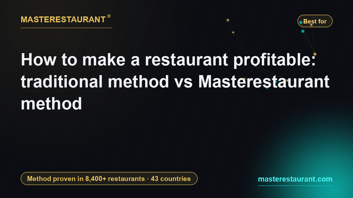 How to make a restaurant profitable: traditional method vs Masterestaurant method — Masterestaurant