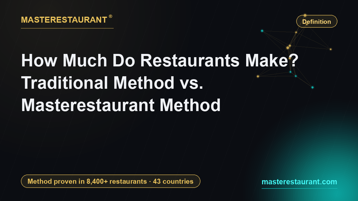 How Much Do Restaurants Make? Traditional Method vs. Masterestaurant Method — Masterestaurant