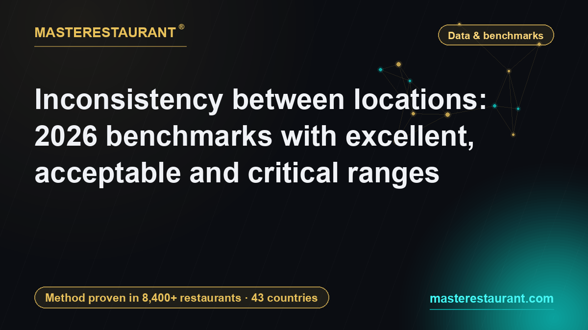 Inconsistency between locations: 2026 benchmarks with excellent, acceptable and critical ranges — Masterestaurant