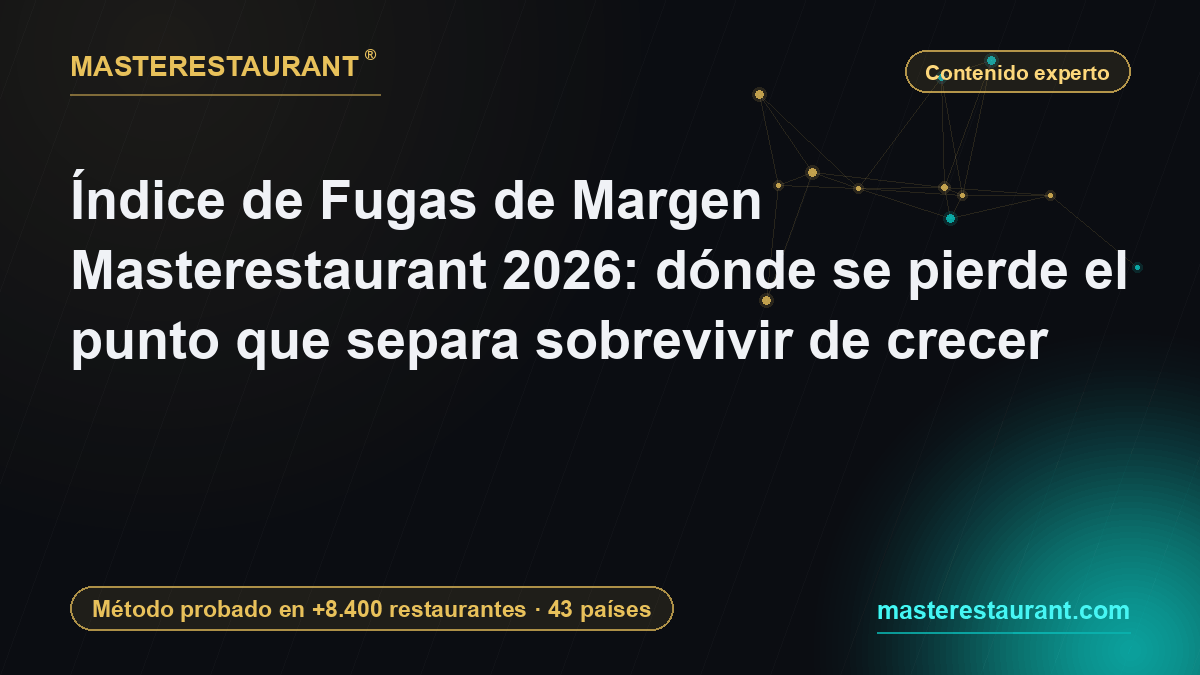 Índice de Fugas de Margen Masterestaurant 2026: dónde se pierde el punto que separa sobrevivir de crecer — Masterestaurant