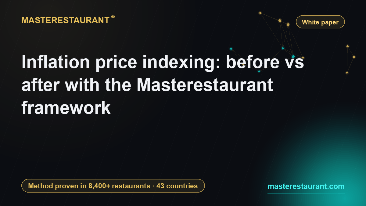 Inflation price indexing: before vs after with the Masterestaurant framework — Masterestaurant
