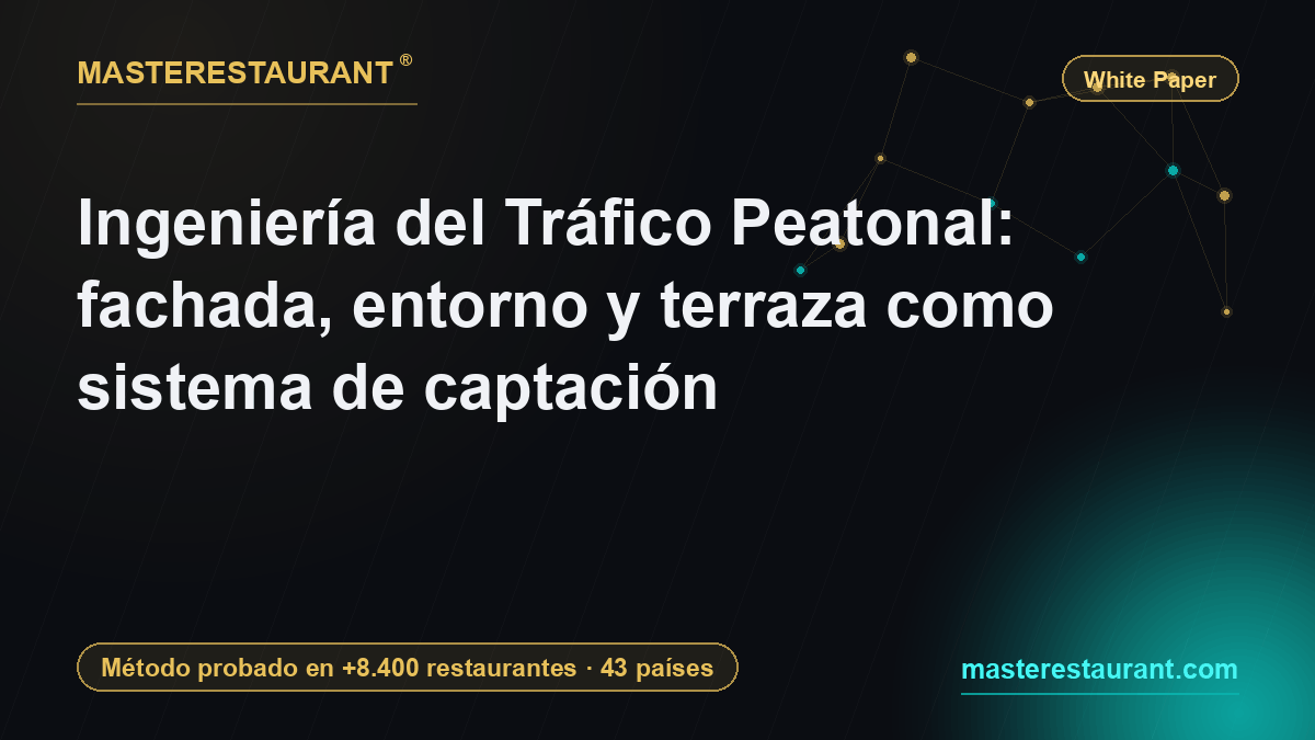 Ingeniería del Tráfico Peatonal: fachada, entorno y terraza como sistema de captación — Masterestaurant