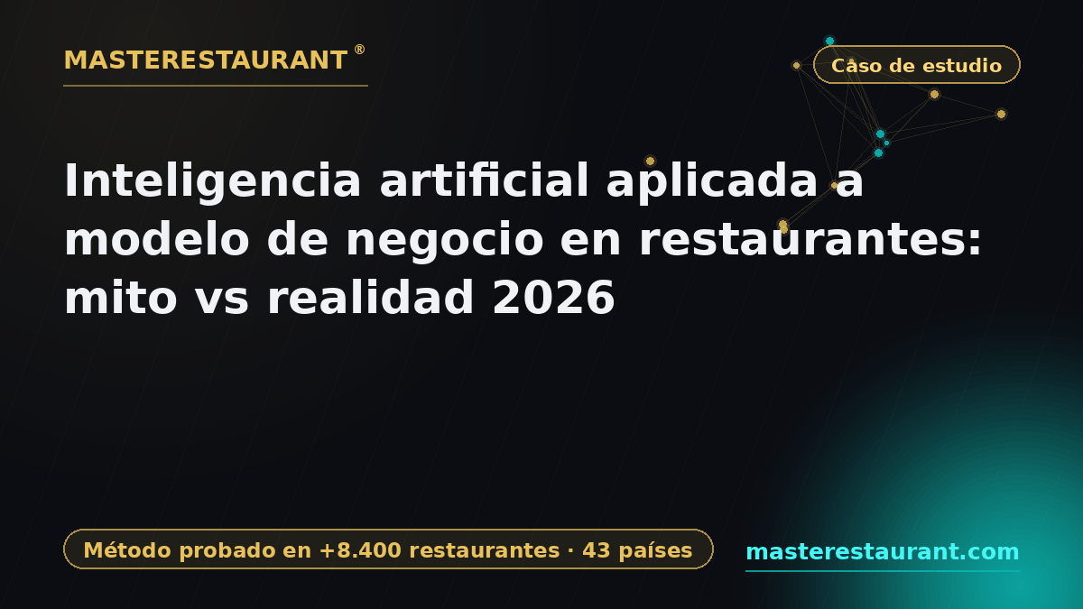 Inteligencia artificial aplicada a modelo de negocio en restaurantes: mito vs realidad 2026 — Masterestaurant