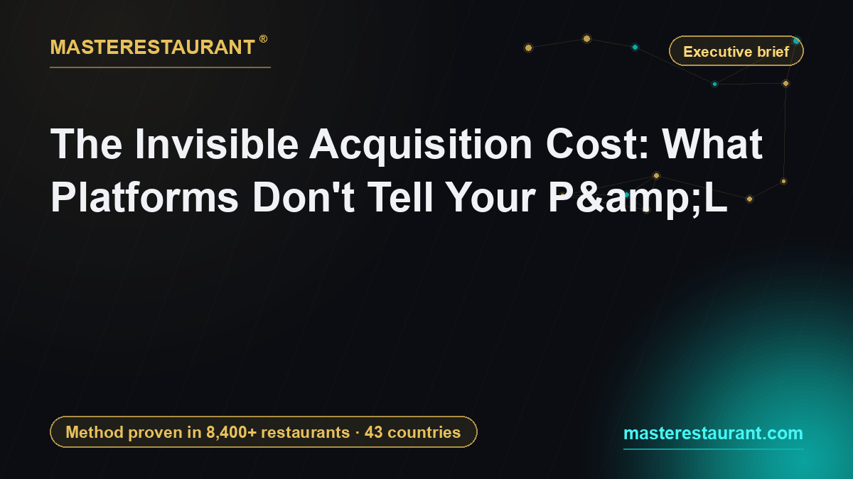 The Invisible Acquisition Cost: What Platforms Don't Tell Your P&L — Masterestaurant
