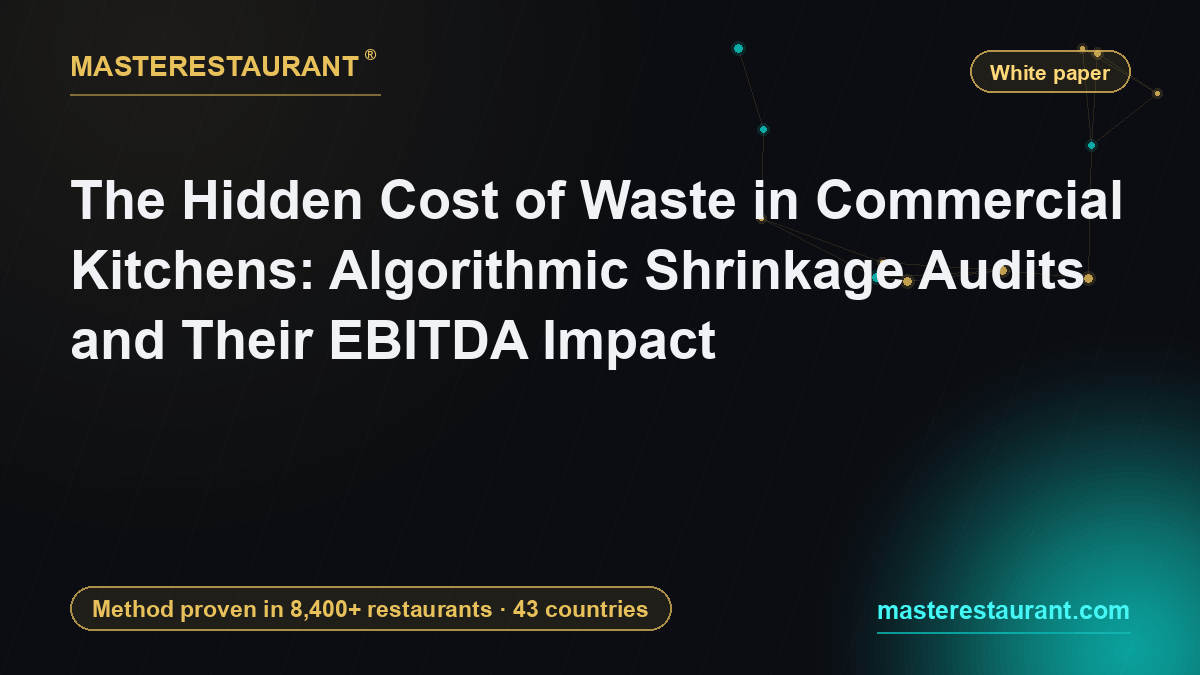 The Hidden Cost of Waste in Commercial Kitchens: Algorithmic Shrinkage Audits and Their EBITDA Impact — Masterestaurant